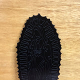 Silueta de Virgen en Acrilico Negro