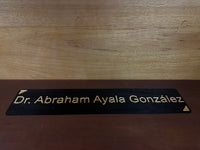 Base Acrilica Negra con Nombre Personalizado