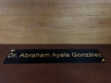Base Acrilica Negra con Nombre Personalizado
