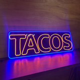 LETRERO LED NEON TACOS