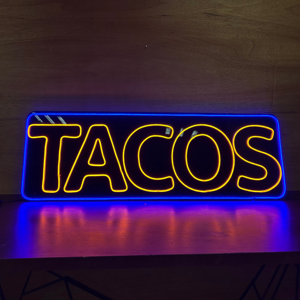 LETRERO LED NEON TACOS