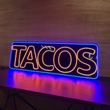 LETRERO LED NEON TACOS