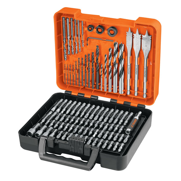 Juego de 100 Brocas y Puntas en Estuche de Plástico