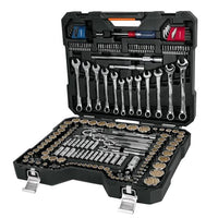 Juego de 199 Herramientas 1/4”, 3/8” y 1/2” STD y MM para Mecánico