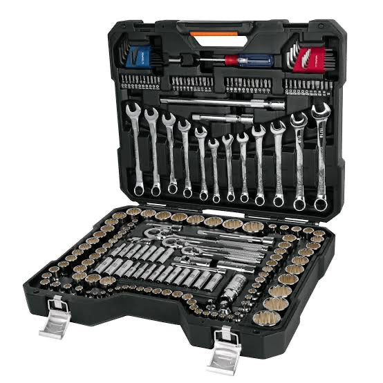 Juego de 199 Herramientas 1/4”, 3/8” y 1/2” STD y MM para Mecánico