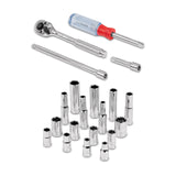 Juego de 20 Herramientas Cuadro 1/4" STD para Mecánico