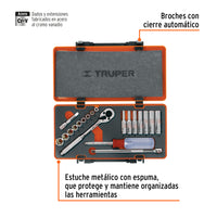 Juego de 20 Herramientas Cuadro 1/4" mm para Mecánico