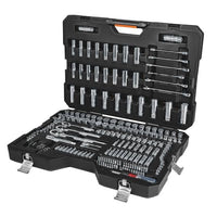Juego de 217 Herramientas 1/4”, 3/8” y 1/2” STD y MM para Mecánico