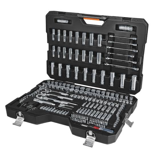 Juego de 217 Herramientas 1/4”, 3/8” y 1/2” STD y MM para Mecánico