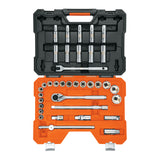 Juego de 36 Herramientas Cuadro 1/2" mm para Mecánico