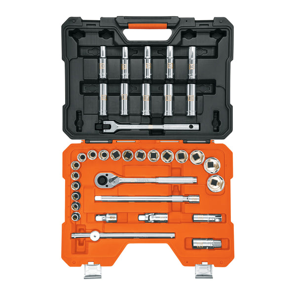 Juego de 36 Herramientas Cuadro 1/2" mm para Mecánico
