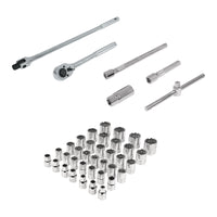 Juego de 42 Herramientas Cuadro 1/2" std y mm para Mecánico