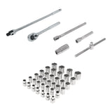Juego de 42 Herramientas Cuadro 1/2" std y mm para Mecánico