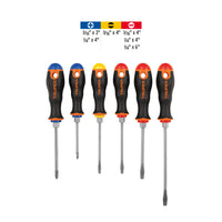 Juego de 6 Desarmadores Mango Comfort Grip