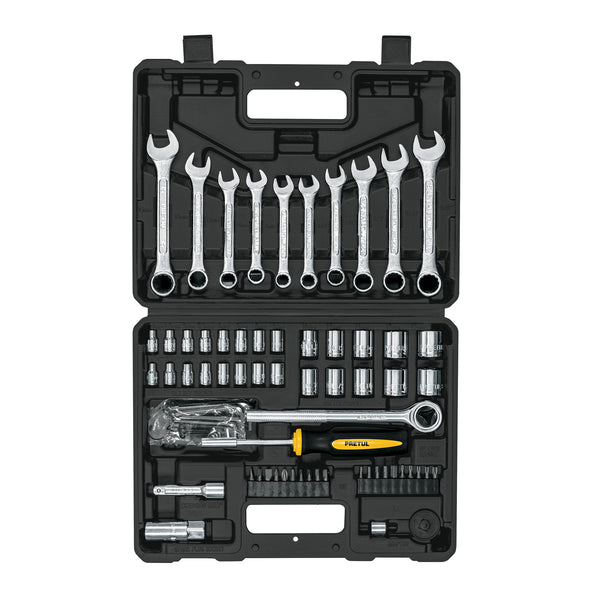 Juego de 70 Herramientas 1/4" y 3/8" para Mecánico