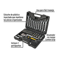 Juego de 70 Herramientas 1/4" y 3/8" para Mecánico