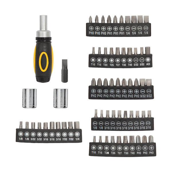 Juego de 81 Herramientas 1/4" para Mecánico Incluye Estuche