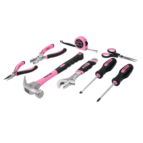 Juego de 8 Herramientas para Dama en Color Rosa