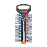 Juego de Dados mm y std con Matraca, Cuadro 1/2"
