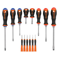 Juego de Desarmadores 14 Piezas Comfort Grip y de Joyero