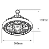 Lámpara Colgante Industrial 200 W con LED Integrado