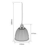 Lámpara Colgante Industrial en Acabado Gris LED Integrado