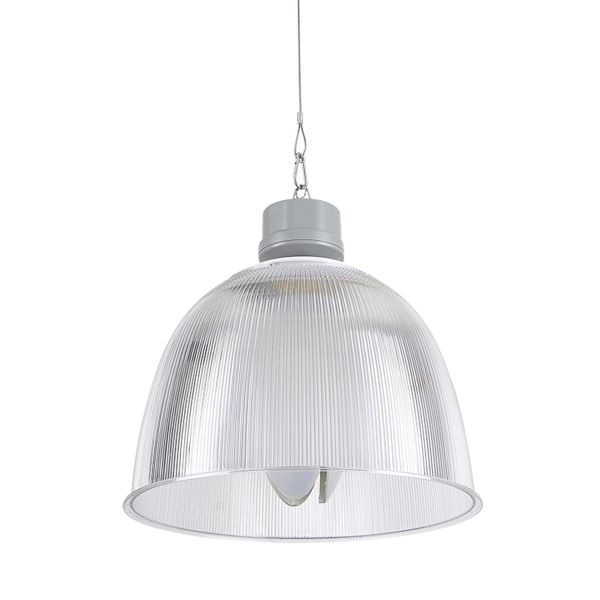 Lámpara Colgante Industrial en Acabado Gris LED Integrado