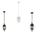Lampara Colgante Tipo Farol Disponible en Color Blanco, Café y Negro (Modelo a Elegir)