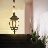 Lampara Colgante Tipo Farol Disponible en Color Blanco, Café y Negro (Modelo a Elegir)