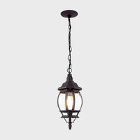 Lampara Colgante Tipo Farol Disponible en Color Blanco, Café y Negro (Modelo a Elegir)