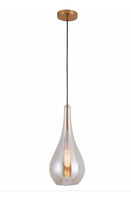 Lámpara Colgante de Cristal Disponible en Color Dorado y Cromo (Modelo a Elegir)
