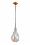 Lámpara Colgante de Cristal Disponible en Color Dorado y Cromo (Modelo a Elegir)
