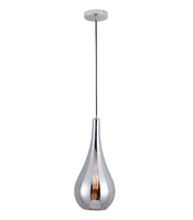 Lámpara Colgante de Cristal Disponible en Color Dorado y Cromo (Modelo a Elegir)