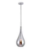 Lámpara Colgante de Cristal Disponible en Color Dorado y Cromo (Modelo a Elegir)