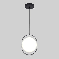 Lámpara Colgante de Lujo en Acabado Negro con LED Integrado