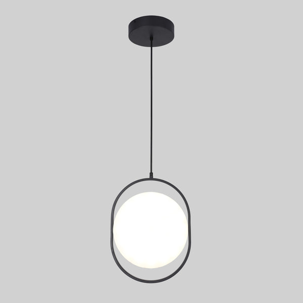 Lámpara Colgante de Lujo en Acabado Negro con LED Integrado