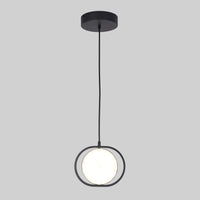 Lámpara Colgante de Lujo en Acabado Negro con LED Integrado