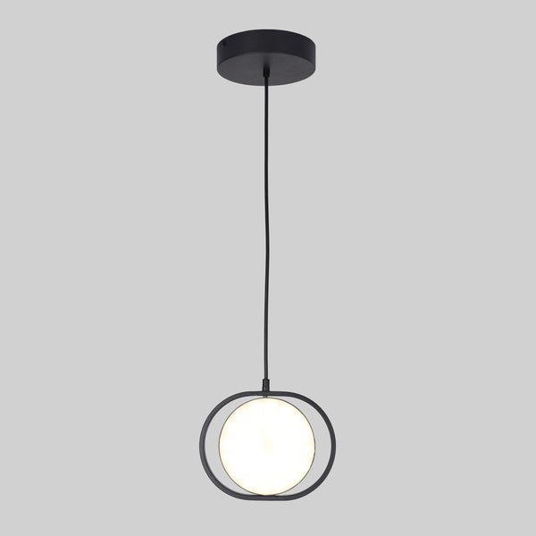 Lámpara Colgante de Lujo en Acabado Negro con LED Integrado