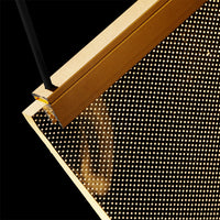 Lampara Colgante en Acabado Oro Cepillado con LED Integrado