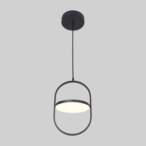 Lámpara Dirigible de Lujo en Acabado Negro con Led Integrado
