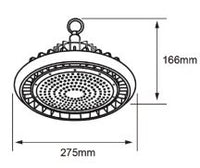 Lámpara Led Industrial de 100W Uso Exterior/Interior