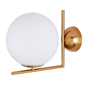 Lampara de Pared Circular en Acabado Dorado