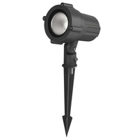 Lampara de Estaca en Color Negro con LED Integrado en Luz Cálida