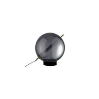 Lámpara de Lujo para Mesa en Cristal Acabado Humo con LED Integrado