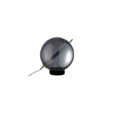 Lámpara de Lujo para Mesa en Cristal Acabado Humo con LED Integrado