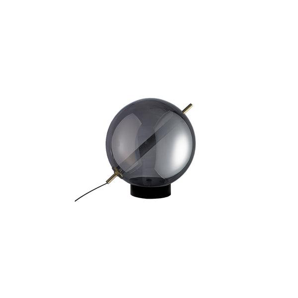 Lámpara de Lujo para Mesa en Cristal Acabado Humo con LED Integrado
