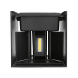 Lampara de Pared con Iluminación Ajustable Hacia Arriba y Abajo en Color Negro LED Integrado en Luz Calida