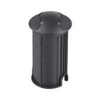 Lámpara de Piso Empotrable en Acabado Negro para Uso Interior/Exterior Luz Calida