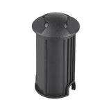 Lámpara de Piso Empotrable en Acabado Negro para Uso Interior/Exterior Luz Calida