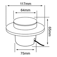 Lampara de Piso y Pared para Empotrar Disponible en Color Blanco y Negro (Modelo a Elegir)